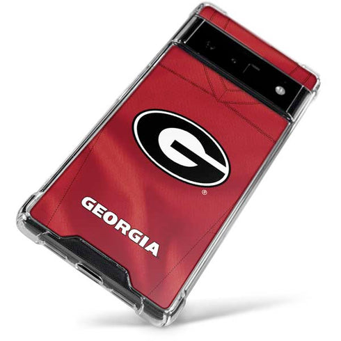 University of Georgia Red Jersey Google Pixel 6 Clear Case